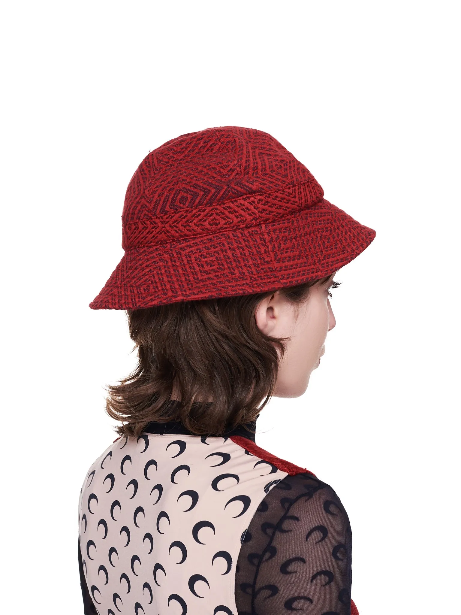 Regenerated Hat (A006SS21XU-BLACK-RED)