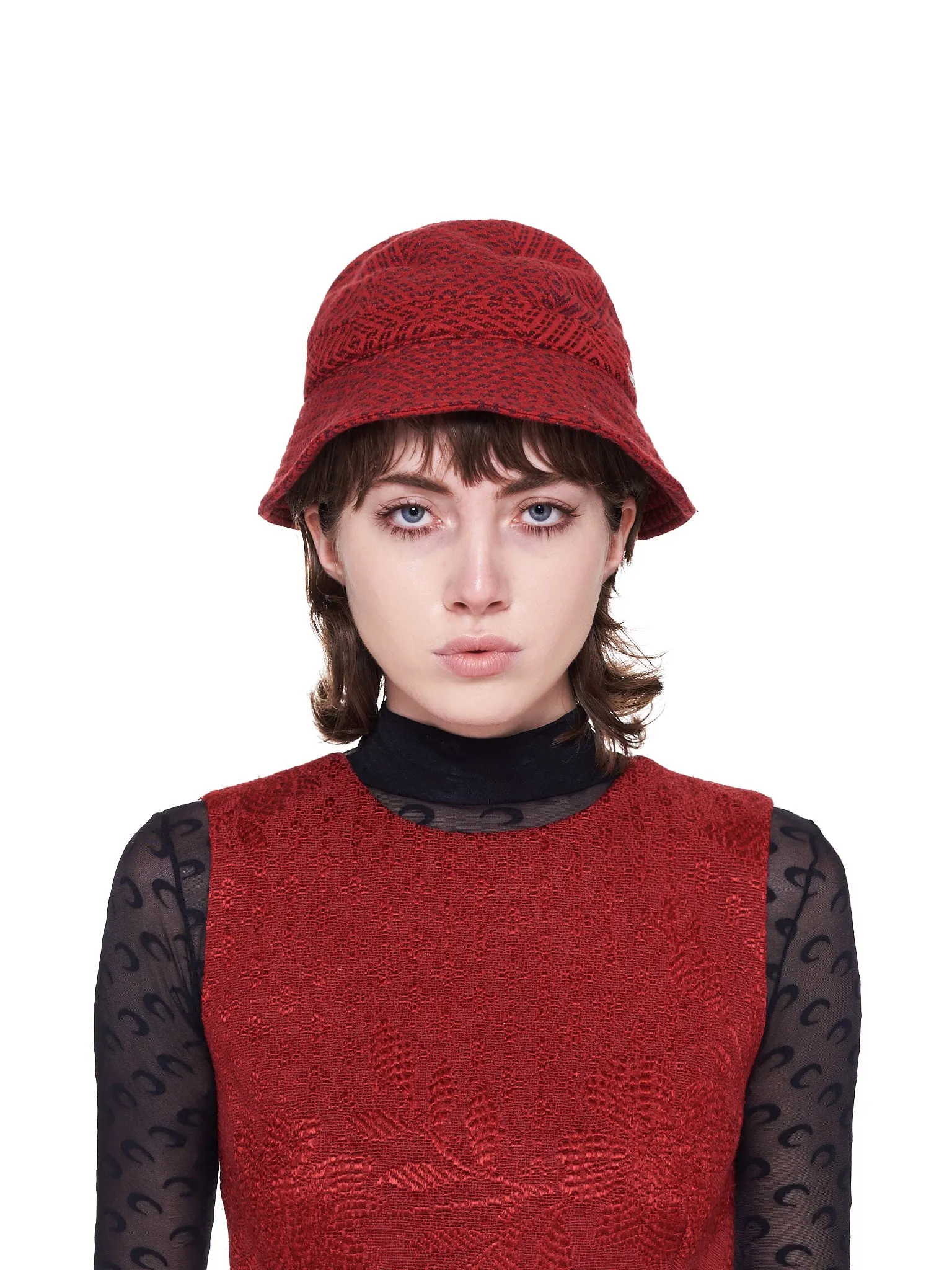 Regenerated Hat (A006SS21XU-BLACK-RED)