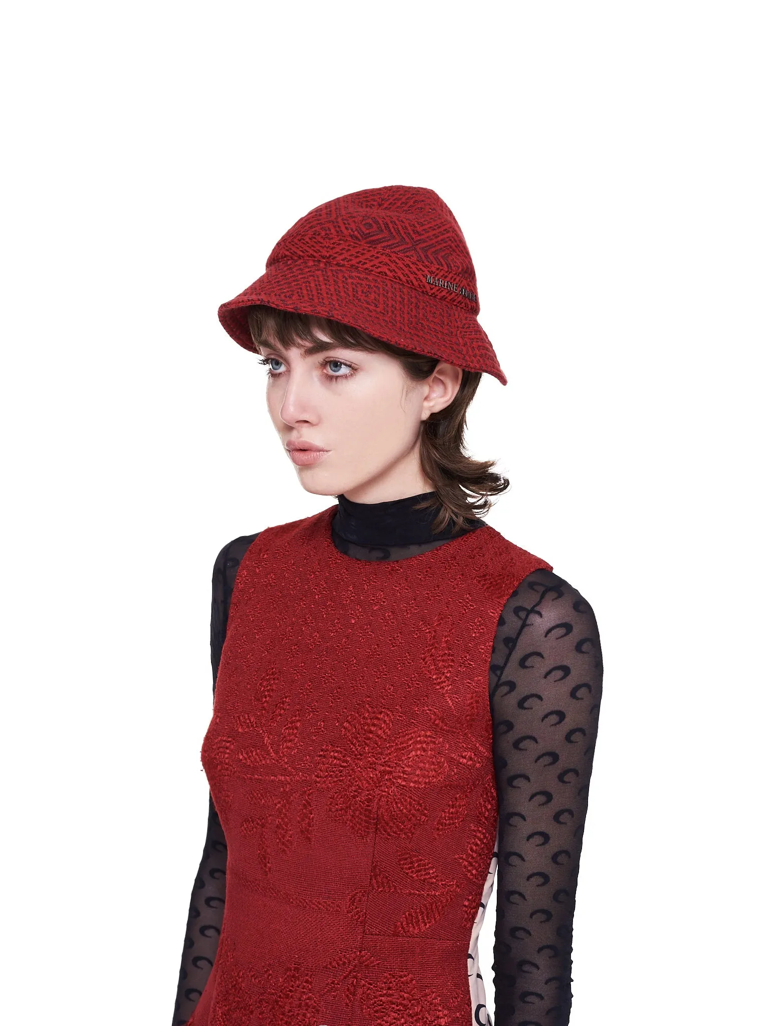 Regenerated Hat (A006SS21XU-BLACK-RED)