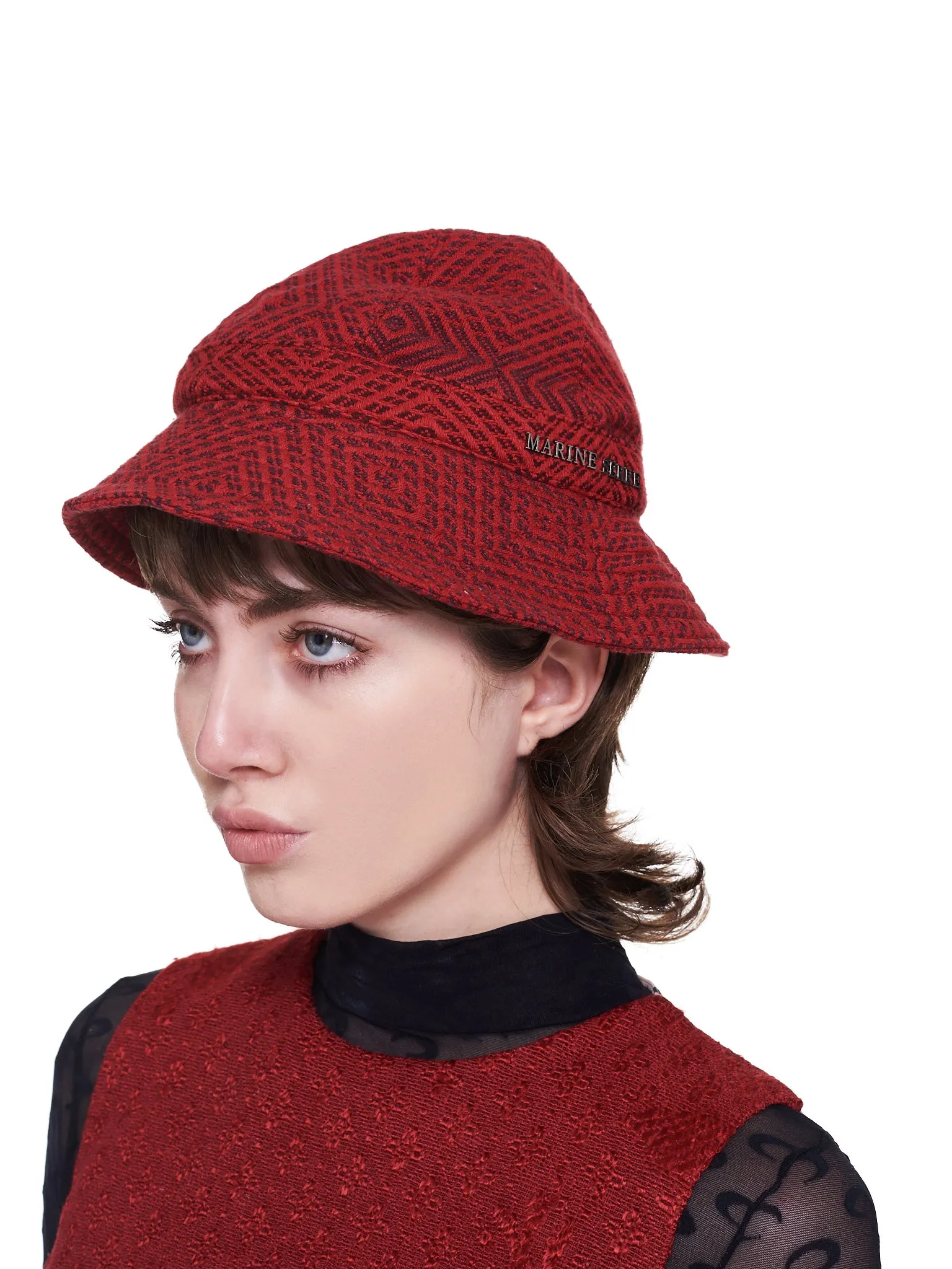 Regenerated Hat (A006SS21XU-BLACK-RED)