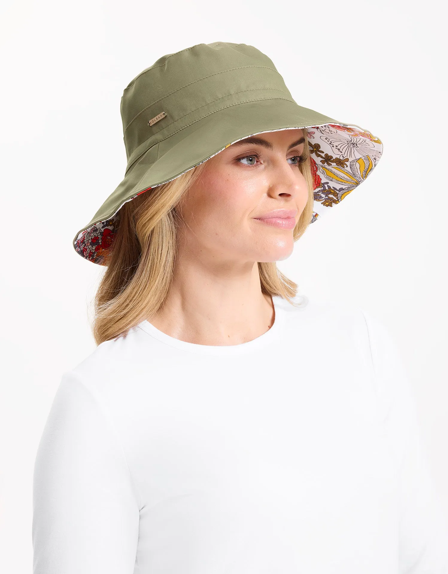 Reversible Wide Brim Printed Hat UPF 50 