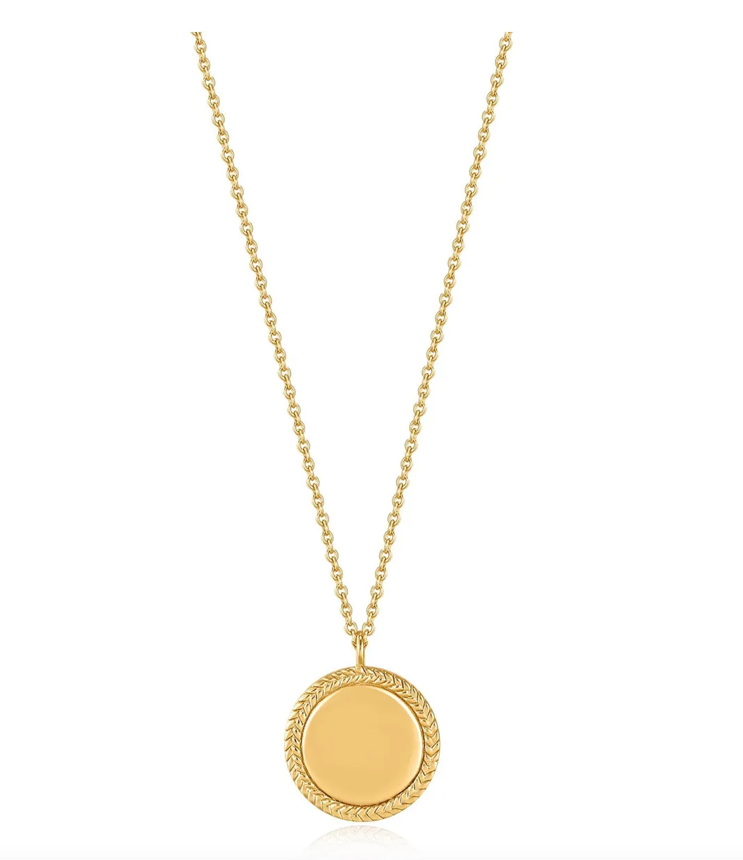 Ropes and Dreams - Gold Rope Disc Necklace