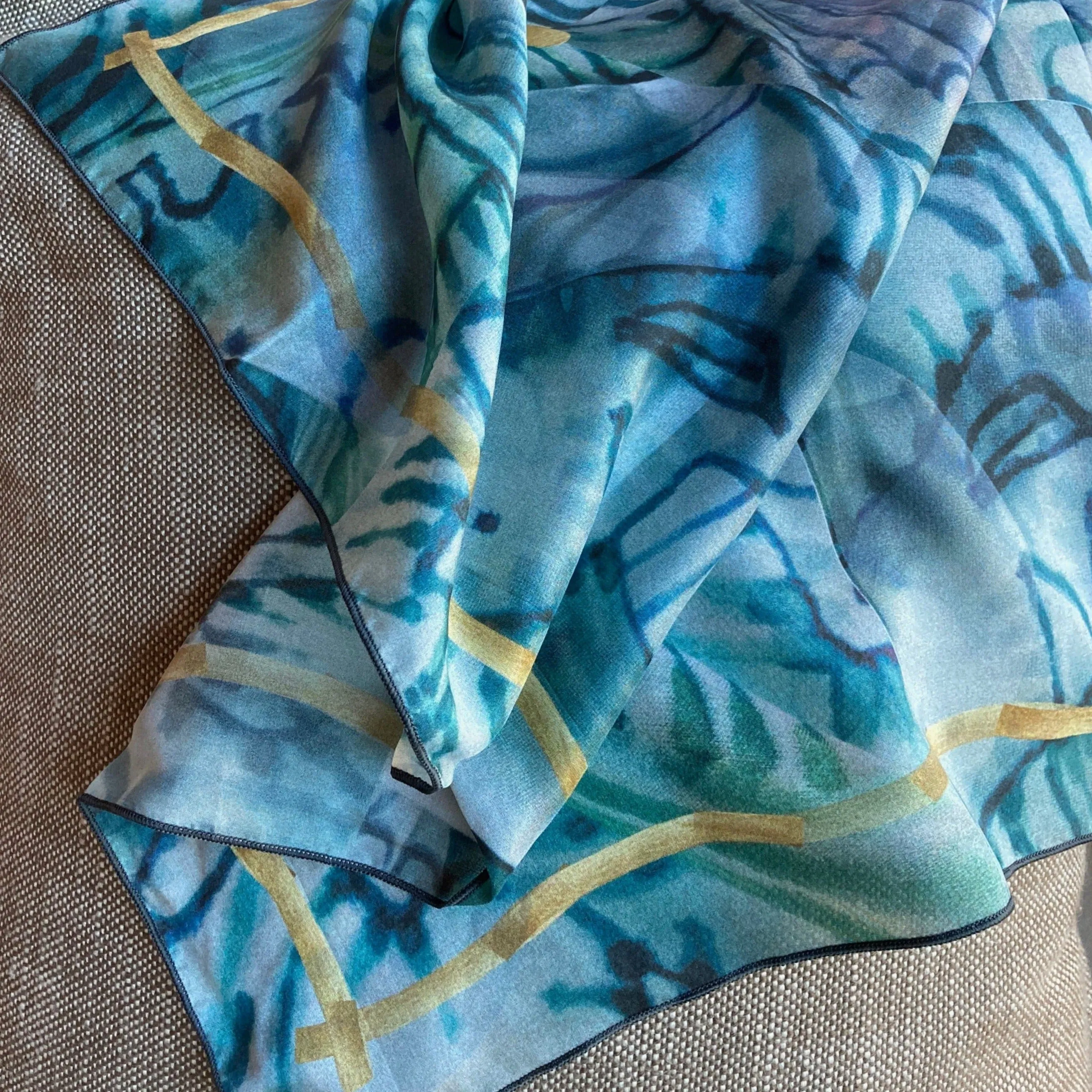 Silk Scarf, "Storm"