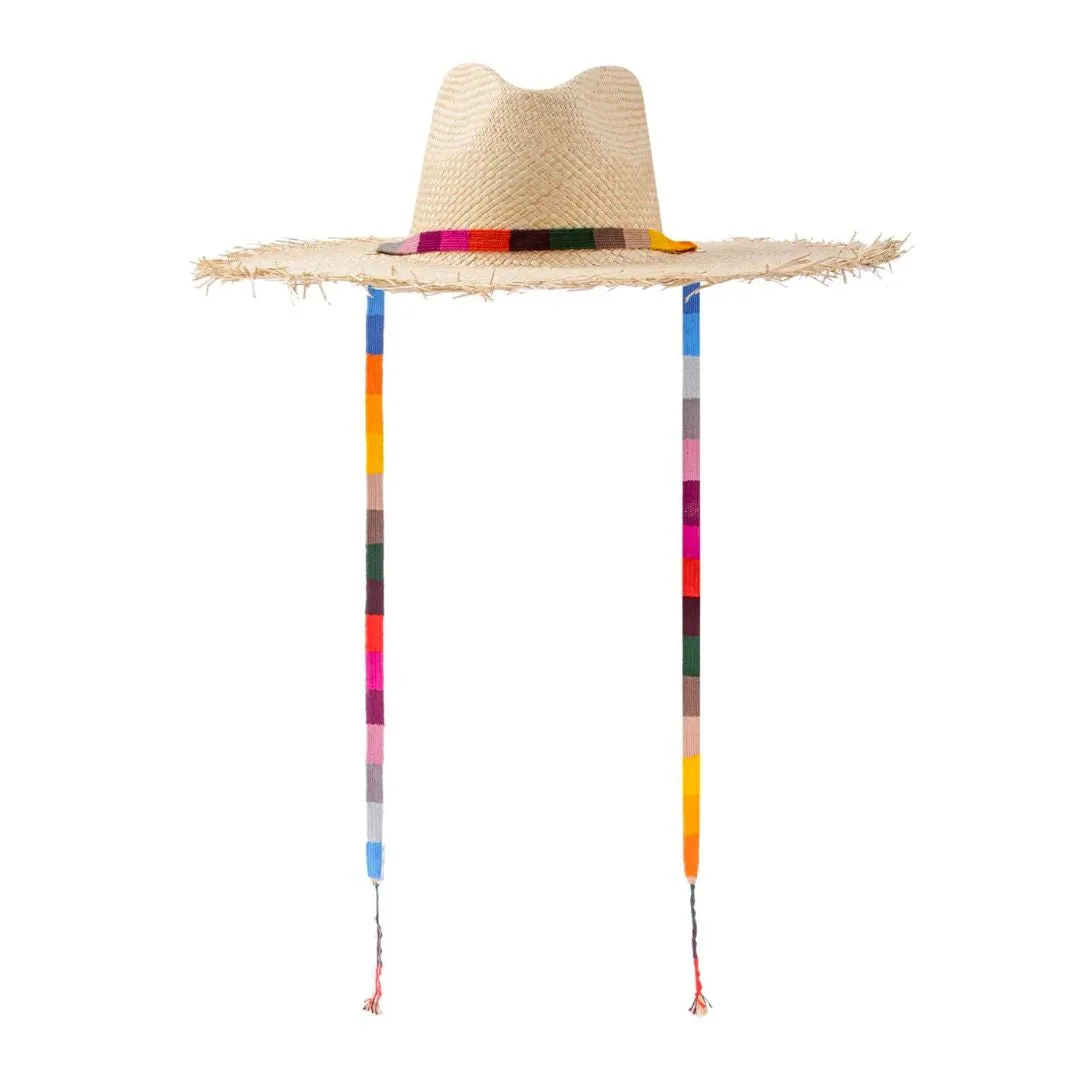 Sunshine Tienda Rosita Palm Fringe Hat