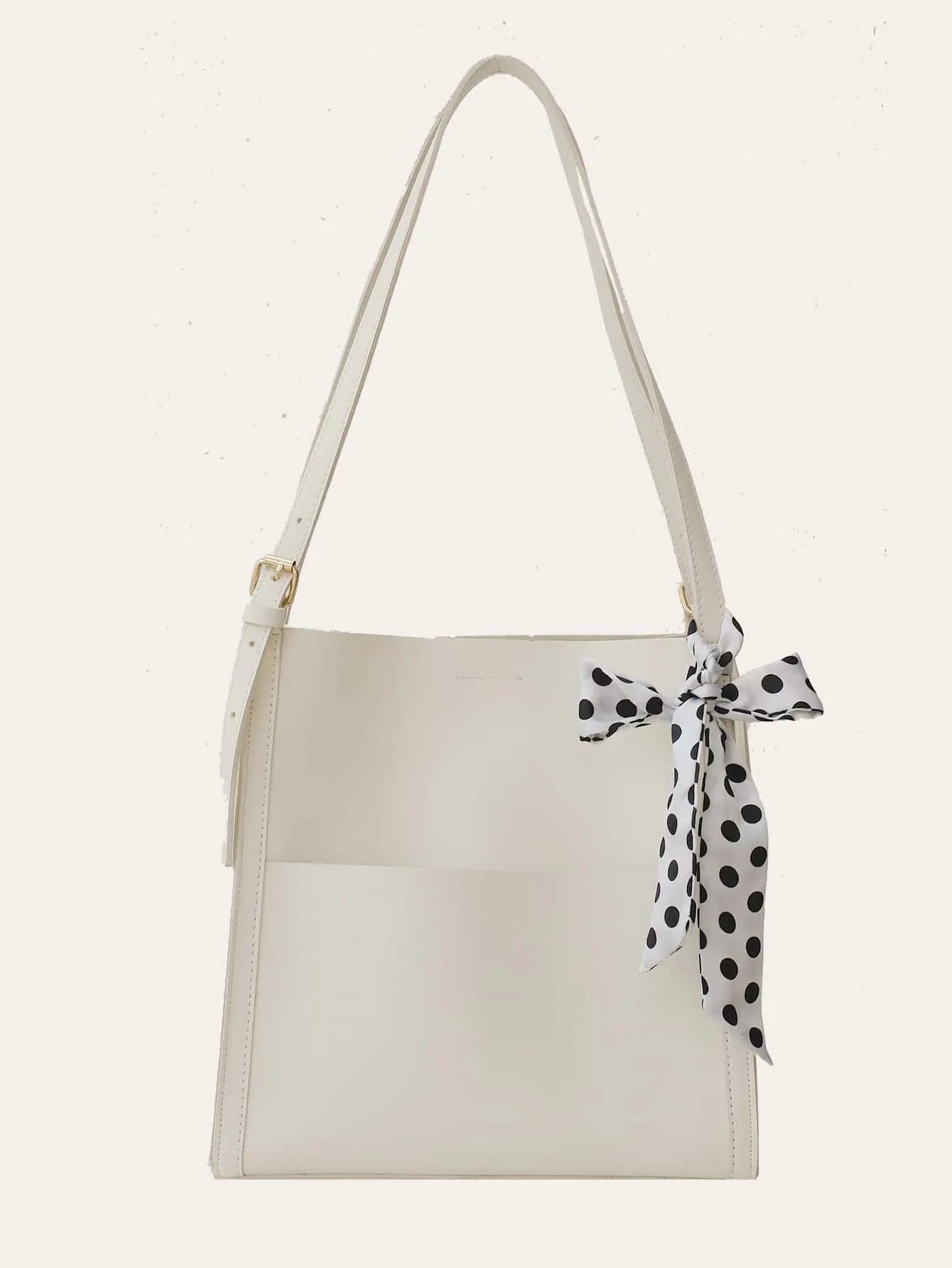 Twilly Scarf Decor Shoulder Tote Bag