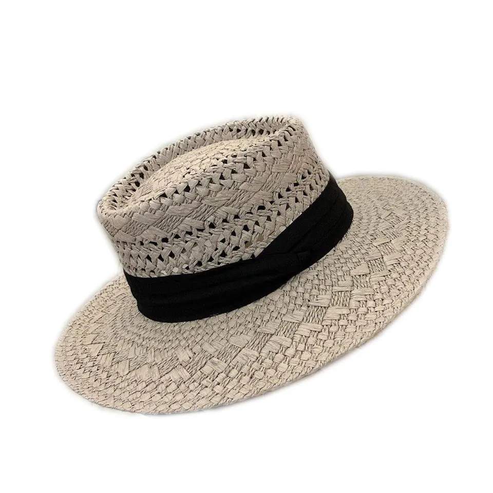 Vented Straw Panama Hat