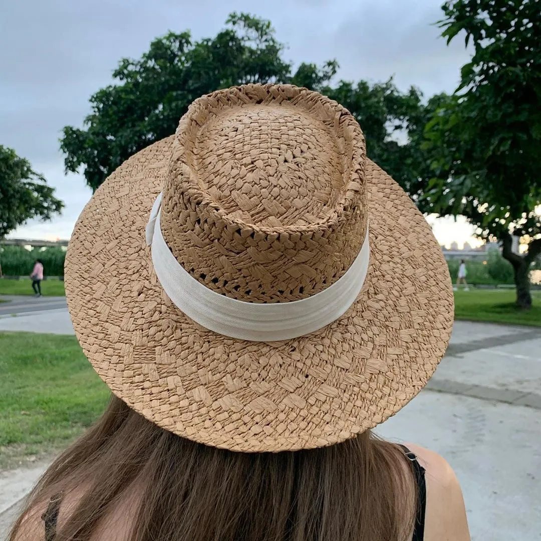 Vented Straw Panama Hat