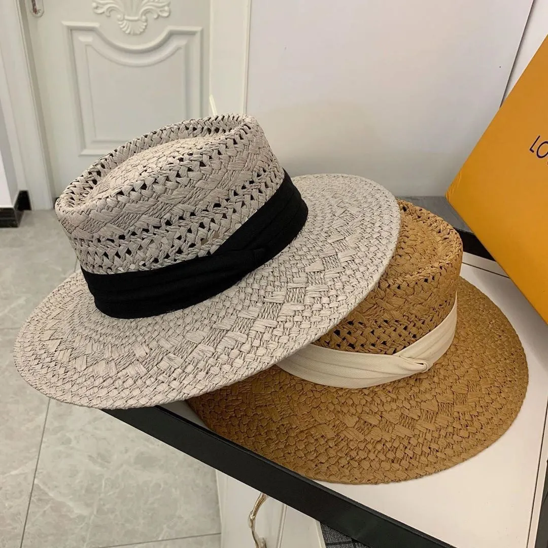 Vented Straw Panama Hat