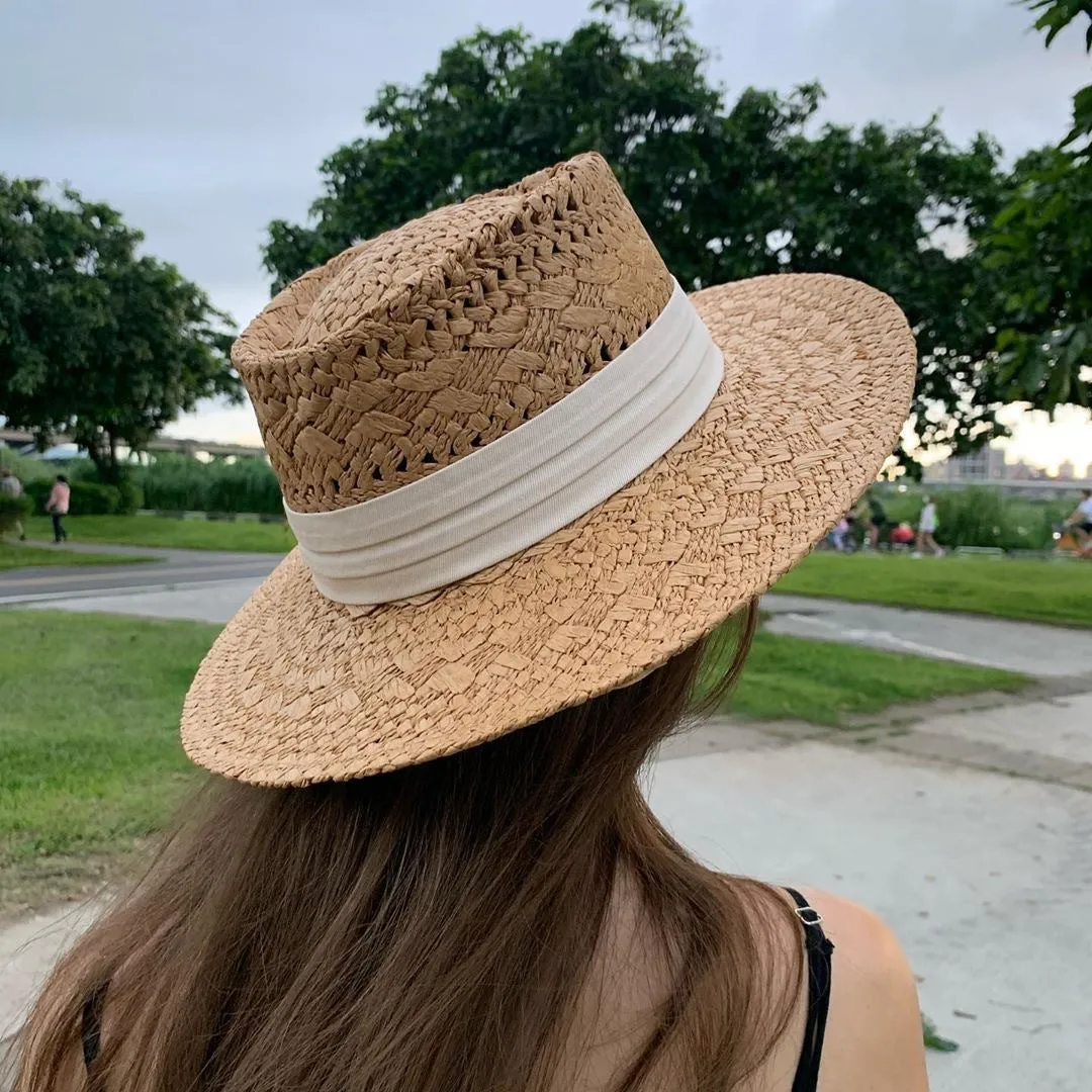 Vented Straw Panama Hat