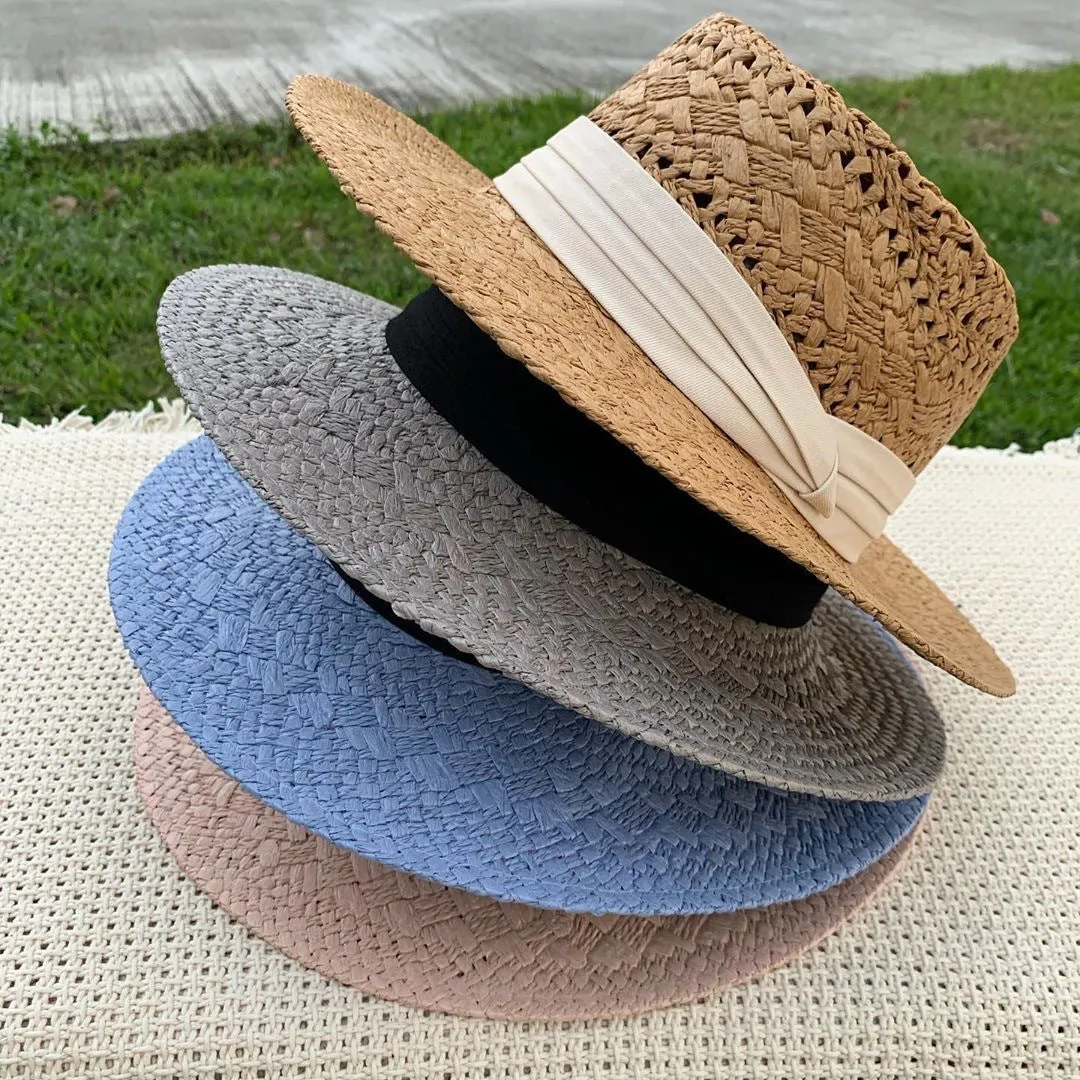 Vented Straw Panama Hat