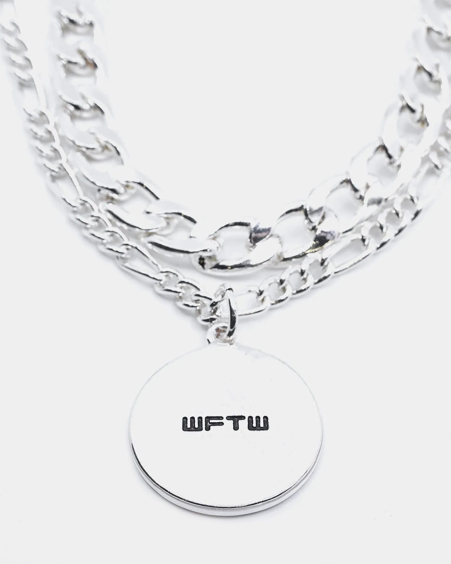 Wild For The Weekend Double Necklace With Bear Pendant Silver