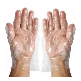 Winco GLP-M Disposable Gloves, PE Textured, MED, 500pcs/box